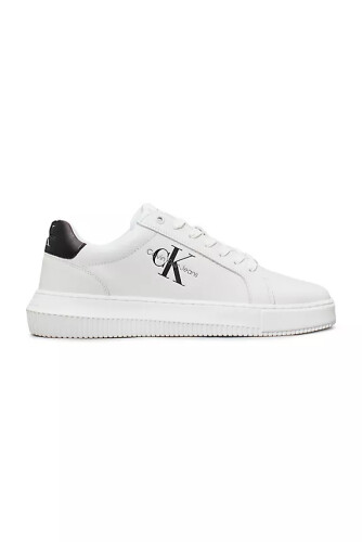 Erkek CHUNKY CUPSOLE MONO LTH Sneaker-Beyaz - Calvin Klein