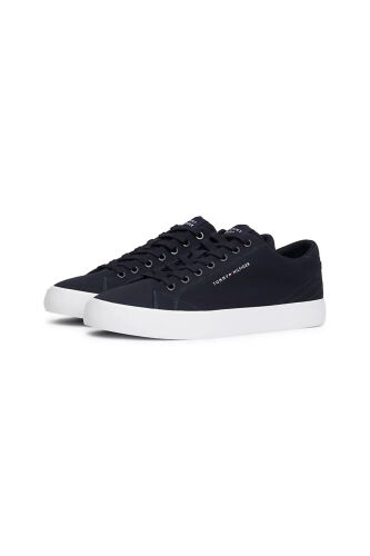 Erkek Kanvas Sneaker Ayakkabı - Lacivert - Tommy Hilfiger