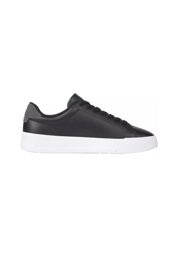 Erkek TH COURT LEATHER GRAIN ESS Sneaker-Siyah - 2