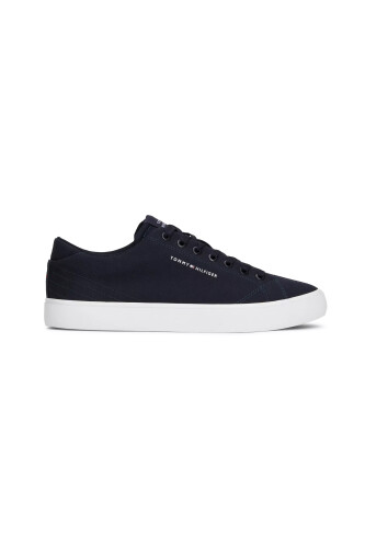 Erkek TH HI VULC LOW CANVAS Sneaker-Lacivert - Tommy Hilfiger