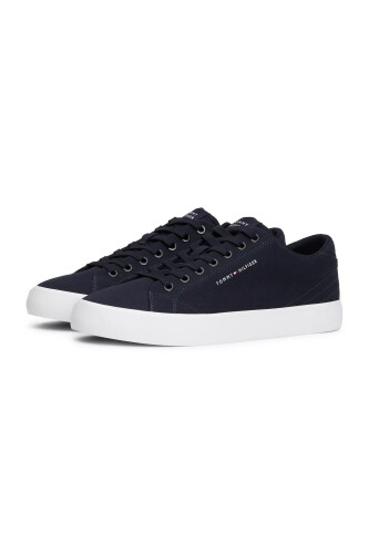 Erkek TH HI VULC LOW CANVAS Sneaker-Lacivert - 3