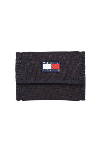 Erkek TJM FRESHMAN NYLON TRIFOLD Cüzdan - SİYAH - Tommy Hilfiger