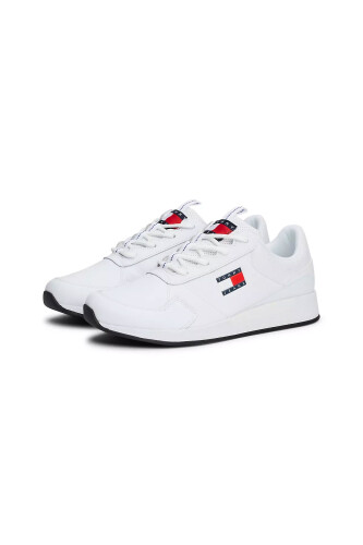 Erkek TOMMY JEANS FLEXI RUNNER Sneaker-Beyaz - 7