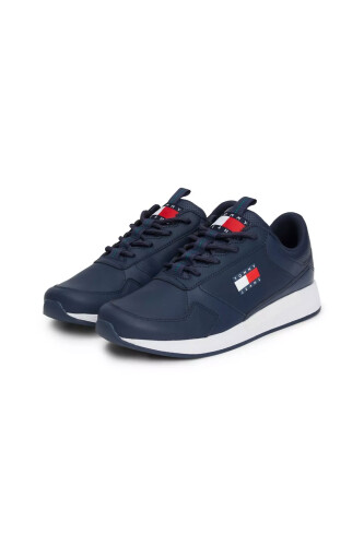 Erkek TOMMY JEANS FLEXI RUNNER Sneaker-Lacivert - 7