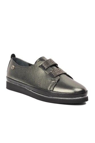 Kadın Loafer Ayakkabı-Platin - 6