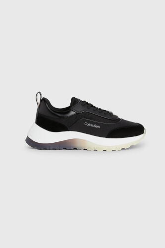 Kadın Runner Lace Up Sneaker - Siyah - CALVIN KLEIN