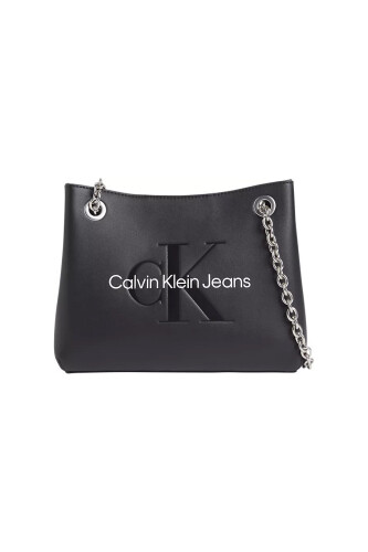 Kadın SCULPTED SHOULDER BAG24 MONO Omuz Çantası-Siyah - Calvin Klein