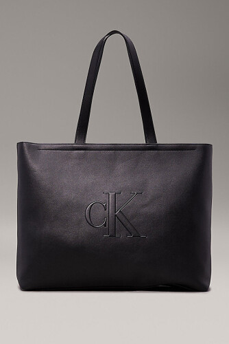 Kadın Sculpted Slim Tote Çanta - Siyah - Calvin Klein