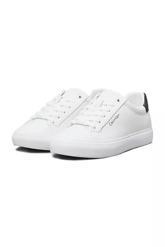 Kadın VULCANIZED LACE UP LTH Sneaker-Beyaz - 3