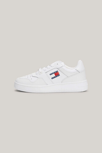 Kadın TJW RETRO BASKET ESS Sneaker Ayakkabı - Beyaz - Tommy Hilfiger